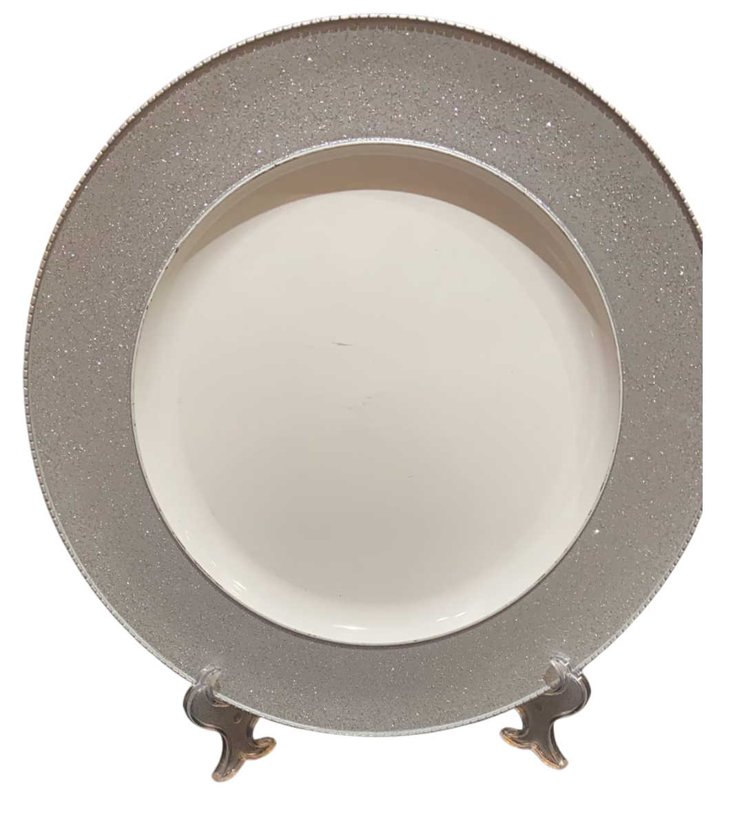 Charger with white background