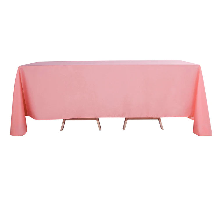 90"x132" rectangular polyester tablecloth