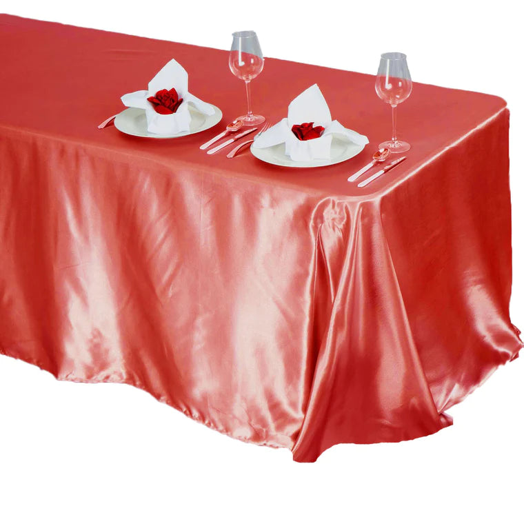 Mantel Rectangular Satin de 90"x132"