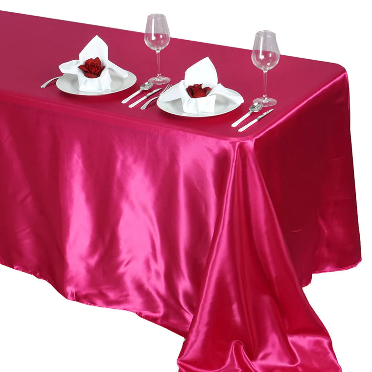 Mantel plisado para fiesta, cumpleaños, espectáculo, reunión, exposición,  mesa rectangular, de color sólido, mantel rectangular de terciopelo rosa,  59